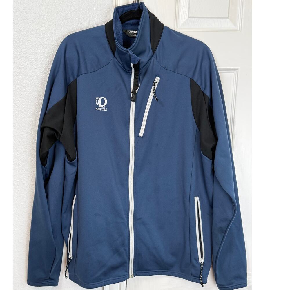 Pearl Izumi Men’s Blue Full Zip Cycling Jacket Softshell XL